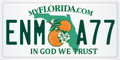 FL license plate ENMA77