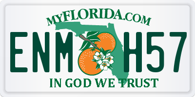 FL license plate ENMH57