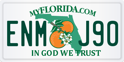 FL license plate ENMJ90