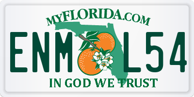 FL license plate ENML54