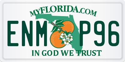 FL license plate ENMP96