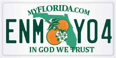 FL license plate ENMY04