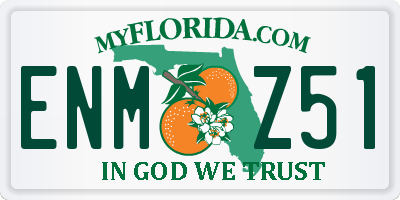 FL license plate ENMZ51