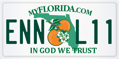 FL license plate ENNL11