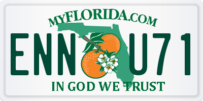 FL license plate ENNU71