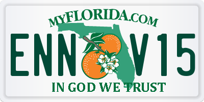 FL license plate ENNV15