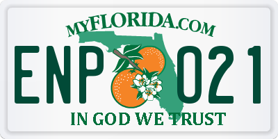 FL license plate ENPO21