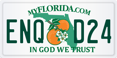 FL license plate ENQD24