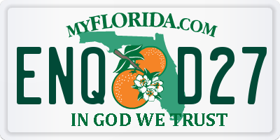 FL license plate ENQD27