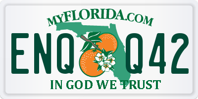 FL license plate ENQQ42