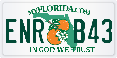 FL license plate ENRB43