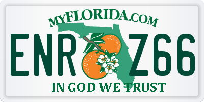 FL license plate ENRZ66