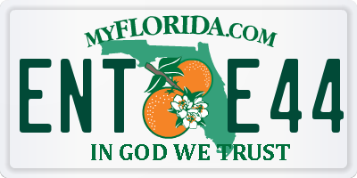 FL license plate ENTE44