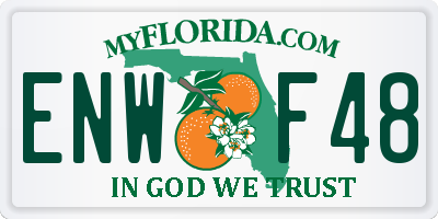 FL license plate ENWF48