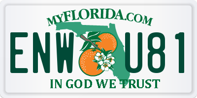 FL license plate ENWU81
