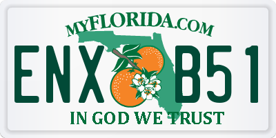 FL license plate ENXB51