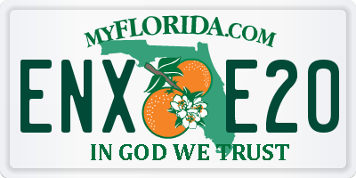 FL license plate ENXE20