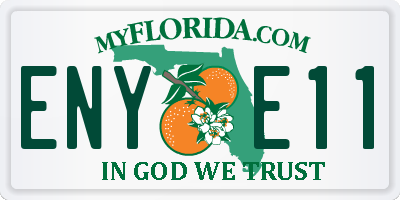 FL license plate ENYE11