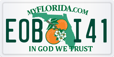 FL license plate EOBI41