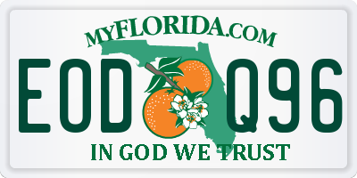 FL license plate EODQ96
