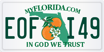 FL license plate EOFI49