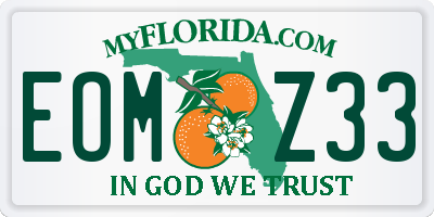 FL license plate EOMZ33