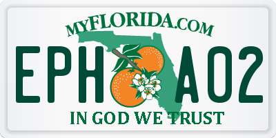 FL license plate EPHA02
