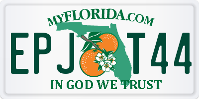 FL license plate EPJT44