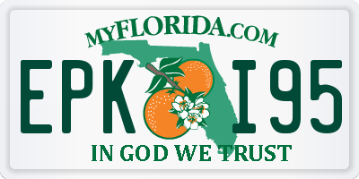 FL license plate EPKI95