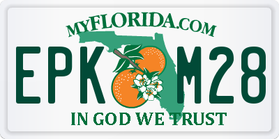 FL license plate EPKM28