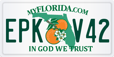 FL license plate EPKV42
