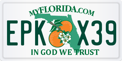 FL license plate EPKX39