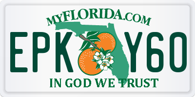 FL license plate EPKY60