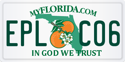 FL license plate EPLC06