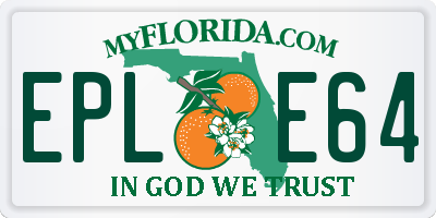 FL license plate EPLE64