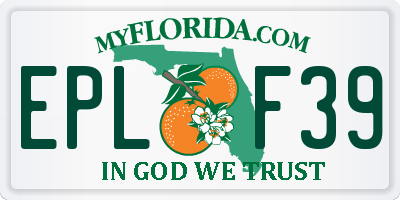 FL license plate EPLF39