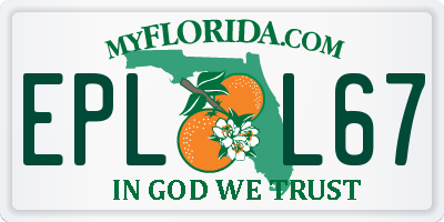 FL license plate EPLL67
