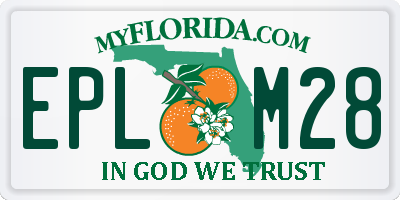 FL license plate EPLM28
