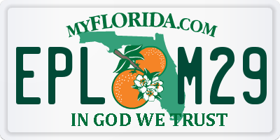 FL license plate EPLM29