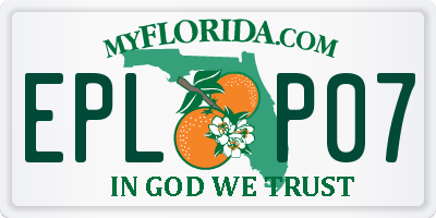 FL license plate EPLP07