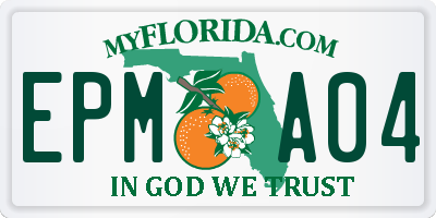 FL license plate EPMA04