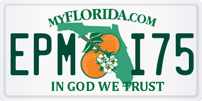 FL license plate EPMI75