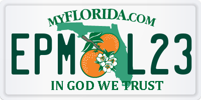 FL license plate EPML23