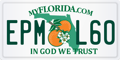 FL license plate EPML60