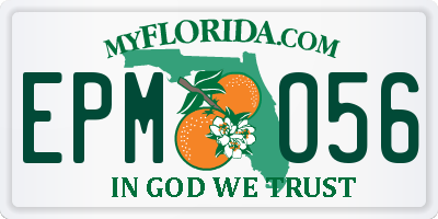 FL license plate EPMO56