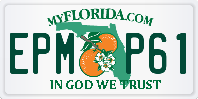 FL license plate EPMP61