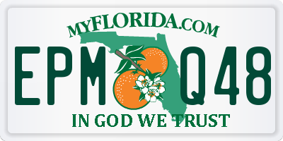 FL license plate EPMQ48