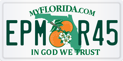FL license plate EPMR45
