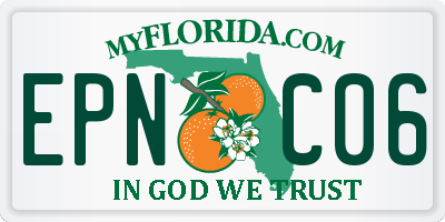 FL license plate EPNC06