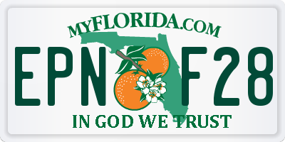 FL license plate EPNF28